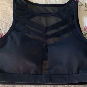 Buckle black bralette